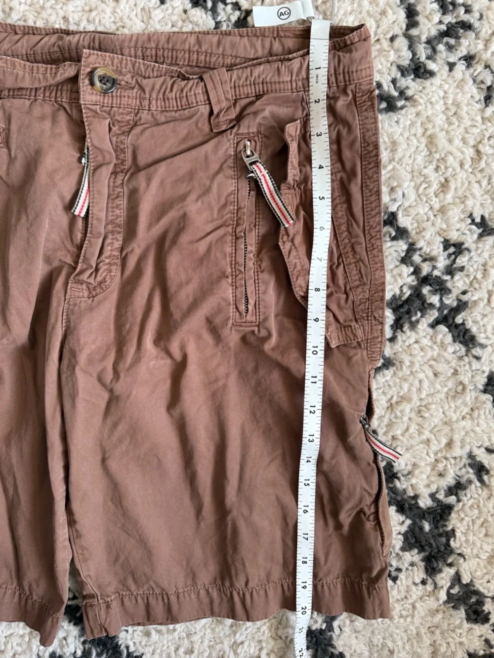 Burberry Cargo Brown Cotton Shorts size S 24 - Picture 7 of 7